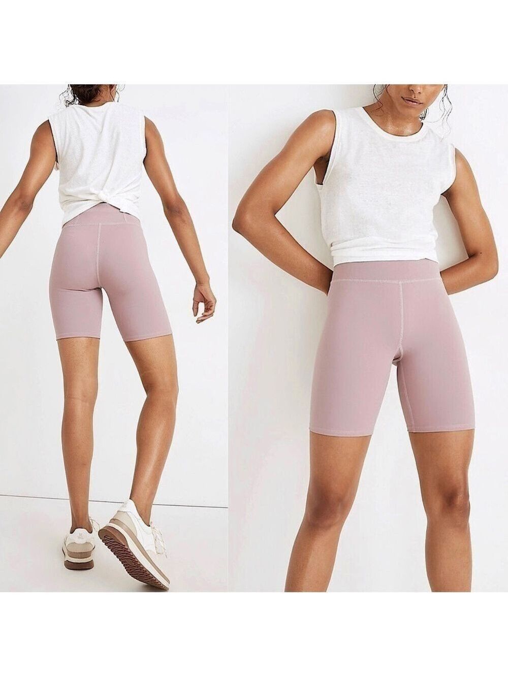 Madewell MWL Form High Waist Biker Shorts